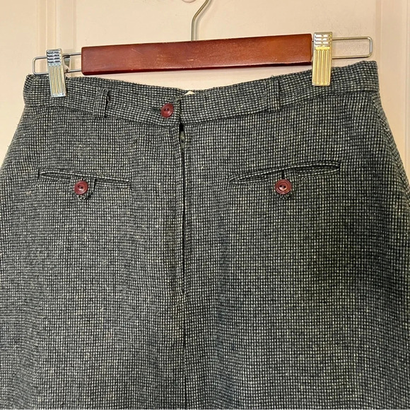 Vintage Jazzie Wool Blend Lined Pencil Skirt Union Tag Made  in Canada - Picture 7 of 9
